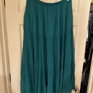 Teal Maxi Skirt